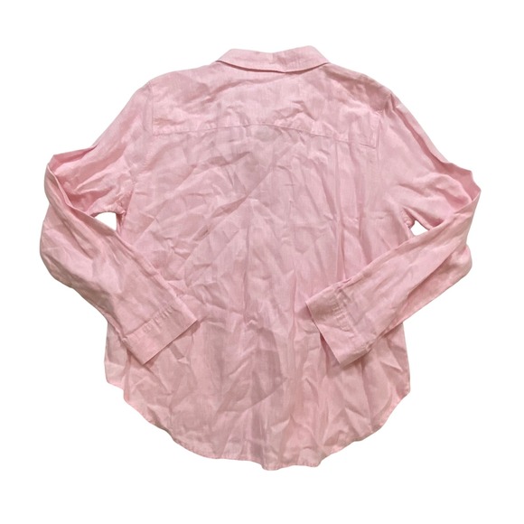 Spartina 449 Pink Linen Button Down Shirt Women's XL Long Sleeve Casual - Picture 2 of 5